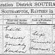 H. (Harry?) Brewer : Titanic Trimmer (Victim)