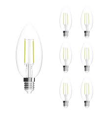 That or buy a socket that matches both of those and and connect those with few pieces of isolated. Viribright 35 Watt Equivalent Led Candelabra Bulb Shape B11 E12 Base 180 Lumens
