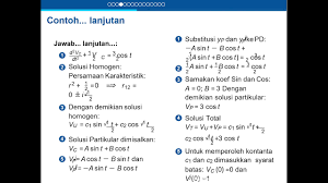 Check spelling or type a new query. Soal Dan Pembahasan Persamaan Diferensial Orde 2 Pada Rangkaian Listrik Youtube