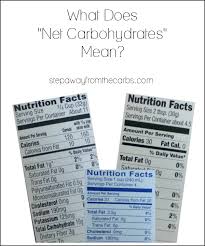 Net carbs, on the other hand, only include carbs that the body can fully digest into glucose. What Does Net Carbohydrates Mean Step Away From The Carbs