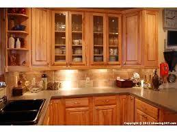 Pin By Kristin Mclean On Kitchen Trendy Kitchen Backsplash Wooden Kitchen Cabinets Honey Oak Cabinets