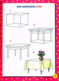 Drawing Classes And Lessons For Kids Draw Our House Sofa Bed Table And Armchair How To Draw Painting A Drawing For Kids Drawing Furniture Basic Drawing