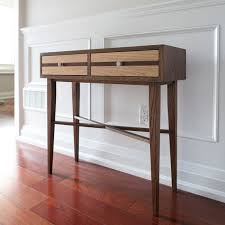 Narrow Console Table With Drawers Mid Century Modern Etsy 3) this picture is a little shorter than i wanted, my turn table will be at waist height around 31.