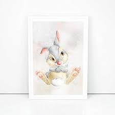 See more ideas about disney coloring pages, coloring pictures, disney colors. Amazon Com Thumper Disney Poster Thumper Bambi Wall Print Thumper Bambi Home Decor Thumper Bambi Canvas Print Thumper Bambi Artwork Thumper Bambi Watercolor Print Handmade