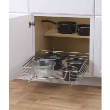 Add cabinet moldings for an extra touch of sophistication. Amazon Com Household Essentials Extra Deep Sliding Cabinet Organizer Chrome 20 Inch Home Cabinet Organization Household Essentials Under Cabinet Storage