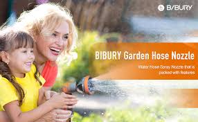 What animal would chew through a garden hose? Amazon Com Water Hose Nozzle Sprayer Bibury Hand Sprayer With 10 Spray Patterns And On Off Valve Thumb Control High Pressure Garden Hose Spray Nozzle For Watering Plants Cleaning Car Wash And Showering