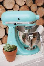 Those choices were called petal pink, sunshine yellow, and satin copper. How To Paint Your Kitchenaid Mixer Dwell Beautiful Kitchen Aid Kitchen Aid Mixer Diy Decor Projects