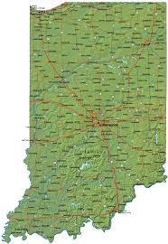 Maps & driving directions to physical, cultural & historic features get information now!! Detailed Indiana Map In Terrain Map