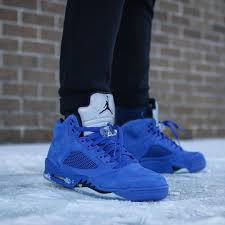 Air Jordan 5 Flight Suit Royal Blue Suede Suede Outfit Blue Jordans Air Jordans