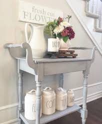 Tea Cart Entry Table Decor Rustic Decor Farmhouse Decor