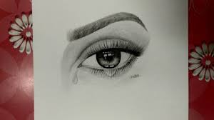 Luxury pencil drawings of eyes crying www pantry magic com. Black And White Ivory Paper Crying Eye Pencil Sketch Size A4 Rs 600 Piece Id 21003337491