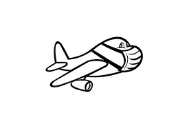 Airplane Wearing Mask Flying Cartoon Graphic By Patrimonio Creative Fabrica In 2020 Cartoon Styles Power Lineman Photography Tutorials Photoshop