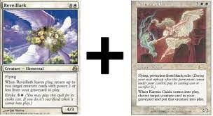 Reveillark and karmic guide are a staple combo in most graveyard recursion decks that use white. Gaddock Teeg Duel Commander Article Commander Arena