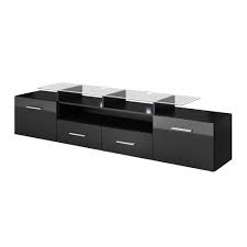 Black 70 Inch Tv Stand Evora Black Tv Stand In 2020 Black Tv Stand Living Room Storage Storage Spaces