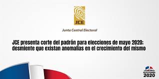 Conocé tu mesa de votación, la consulta es totalmente gratis. Jce Presenta Corte Del Padron Para Elecciones De Mayo 2020 Desmiente Que Existan Anomalias En El