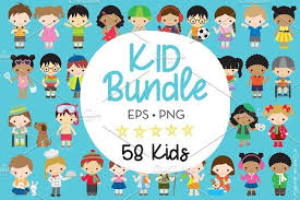 Kid Character Bundle Eps Png Kid Character Business Card Logo Business Illustration