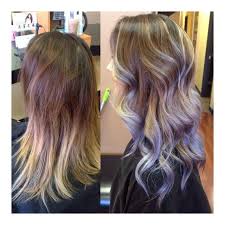 Icy Purple Ombre Before And After Jpg 640 640 Purple Ombre Hair Purple Hair Color Ombre Balayage Hair Purple