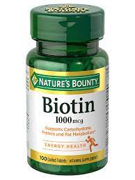 Normal daily recommended intakes for biotin are generally defined as follows: Biotin 1000 Mcg 100 Coated Tablets Nature S Bounty Be Your Healthy Best