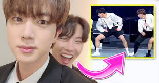 · jin is a vocalist . Bts S Jin Accidentally Stomped On J Hope His Reaction Will Brighten Your Day Koreaboo