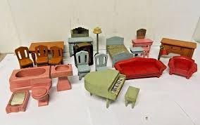 1930s Era Strombecker Dollhouse Furniture Collection Strombecker Dollhouse Furniture Strombecker Doll Furniture Dolls House Interiors
