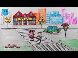 The fia action for road safety logo design and the artwork you are about to download is the intellectual property of the. Youtube Drawing Competition Drawing For Kids City Drawing