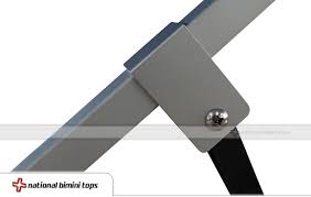 A bimini top made with sunbrella marine grade fabric is durable enough to combat these elements and serve as a lasting addition to your boat. Pontoon Bimini Tops 96 Long 54 High Fits 91 96 Wide National Bimini Top