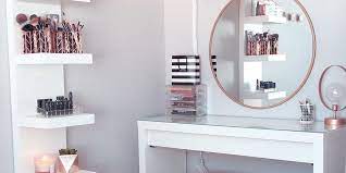The vanity top should be 1 wider and 1 deeper than the vanity cabinet. Dressing Table Ideas How To Organise Your Dressing Table