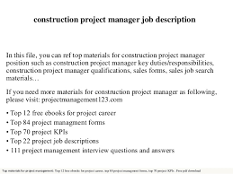 Our company is looking for a senior construction project manager to join our team. Construction Project Manager