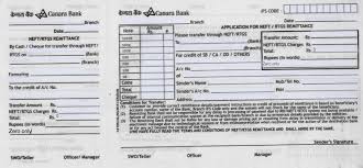Bank deposit slips are used when you deposit. Canara Bank Neft Form 2021 Timing Charges How To Do Neft