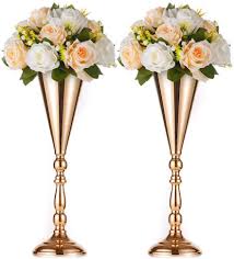 She also said she would get married on a weeknight because her venue was cheaper to reserve during the week than on the weekend. Buy 2 Pcs Tabletop Metal Wedding Flower Trumpet Vase Table Decorative Centerpiece Artificial Flower Arrangements For Anniversary Ceremony Party Birthday Event Aisle Home Decoration Gold Online In Indonesia B07jh1hvfb
