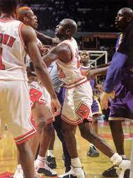 Nba Brawls Dennis Rodman Chicago Bulls Michael Jordan Vs Shaquille O Neal Los Angeles Lakers Nick Van Exel Randy Shaquille O Neal Dennis Rodman Michael Jordan