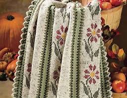 This vintage pattern from a book that was first published in 1916, for example, was originally intended for newborn clothing as a lovely embroidered detail for plainer garments. Autumn Garden Throw Pattern By Glenda Winkleman Crochet Blanket Patterns Crochet Cross Pattern
