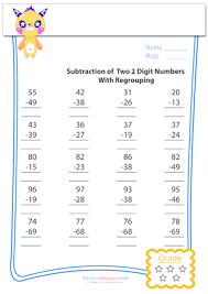 Section 2 has mixed 2 digit addition with and without regrouping within 100; Regroup To Subtract Double Digits 10 Kidspressmagazine Com