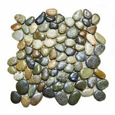 The river rock tiles can be used in various parts of the bathroom or shower. Glazed Ocean Green Earth Brown Pebble River Rock Stone Tile Floor Shower Bath For Sale Online