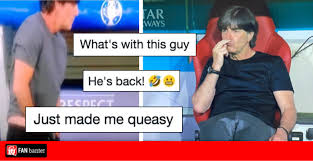 Lukas podolski on joachim low's scratch 'n' sniff: Fans Catch Germany S Joachim Low In Gross Antics During Defeat To France Fan Banter