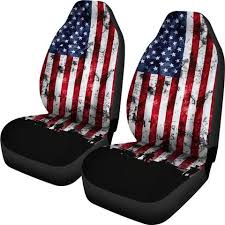 American Military Veteran Car Seat Covers Set Of 2 Liberty Tee Shop Us Veteran Usa Vet Veteran Veterans Car Seat Cover Car Seat Cover Sets Seat Covers Veteran Car