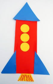 Shape Rocket Transportation Crafts Preschool Art Shapes Preschool