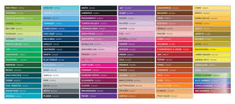 60 Organized Spray Paint Colors Chart