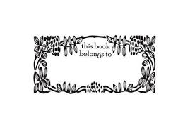 This Book Belongs To Custom Rubber Stamp With Blank Space For Writing In Name Custom Rubber Stamps Stamp Book Template