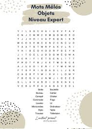 Aide à la résolution de mots fléchés et mots croisés. Grilles De Mots Meles A Imprimer Niveau Facile Expert