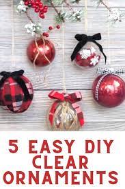 Decorating Clear Plastic Ornaments For Christmas Sweet Red Poppy Video Video Diy Christmas Ornaments Easy Christmas Diy Kids Clear Christmas Ornaments