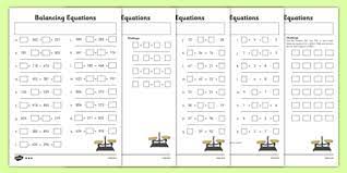 Synthesis, decomposition, single replacement, double replacement, and combustion. Balancing Equations Worksheet Pack Teacher Made
