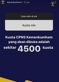 Demikianlah mengenai persyaratan pendaftaran tes cpns 2021/2022 atau yang lebih tepatnya pendaftaran cpns tahun 2021/2022 online juga persyaratan lengkap, selanjutnya buka web sscn untuk pendaftaran kemudian silahkan dibagikan agar semua paham, terima kasih. Cpns Kemenkumham 2021 Buka 4500 Formasi Ada Pengawal Tahanan Pemeriksa Keimigrasian Hingga Bidan Tribunnews Com Mobile