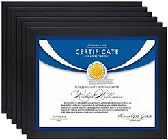 Amazon Com Icona Bay 8 5x11 Diploma Frame 6 Pack Black Black Sturdy Wood Composite Certificate Fra Picture Frame Colors Document Frame Certificate Frames