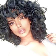 Synthetic hair requires less maintenance compared to human hair, but may not last quite as long either. Synthetic Wig Curly Berry Curly Short Hairstyles 2020 Wig Medium Length Black 1b Synthetic Hair Women S African American Wig Black Strongbeauty 6289809 2020 23 91