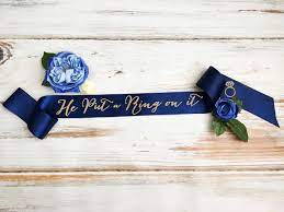 31 Unique Fun Bride To Be Sash Ideas Bachelorette Emmaline Bride Bride To Be Sash Bridal Party Sash Bridal Shower Sash