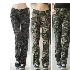 Women Workout Casual Military Camouflage Cargo Jeans Pants Denim Overalls  Ladies Straight Multi pocket Trousers Pantalon Femme|over trousers|straight  trouserscargo trousers ladies - AliExpress