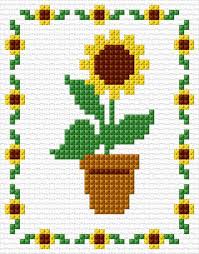Total 10 designs.hope you'll find something here for your next cross stitch project. Sunflower Cross Stitch Pattern Free Novocom Top