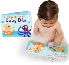Letters to the new mom hardcover book. Amazon Com Adventures Of Baby Bibi Floating Bath Book For Bathtub 6 X4 75 Waterproof Bubble Book For Toddlers Infants Bath Time Educational Toy With Ocean Animals Toys Games