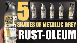 Rust Oleum Review Five Metallic Grey Spray Paints Comparison